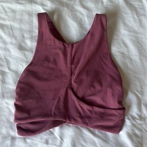 lululemon pink criss cross bra top, size 4
